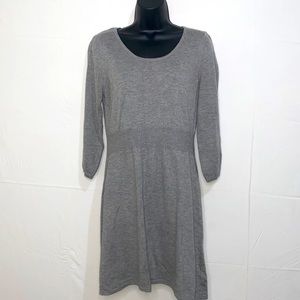 Divided Grey Sweater Dress